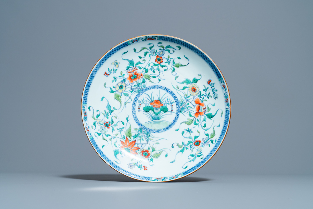 A Chinese doucai dish, Kangxi