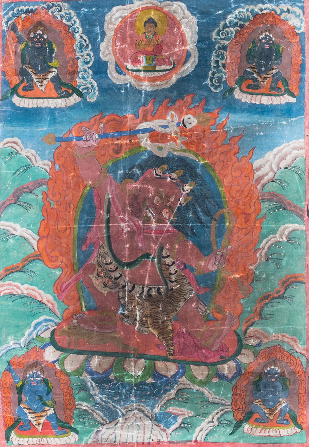 Een 'Hayagriva' thangka, Tibet, 19e eeuw