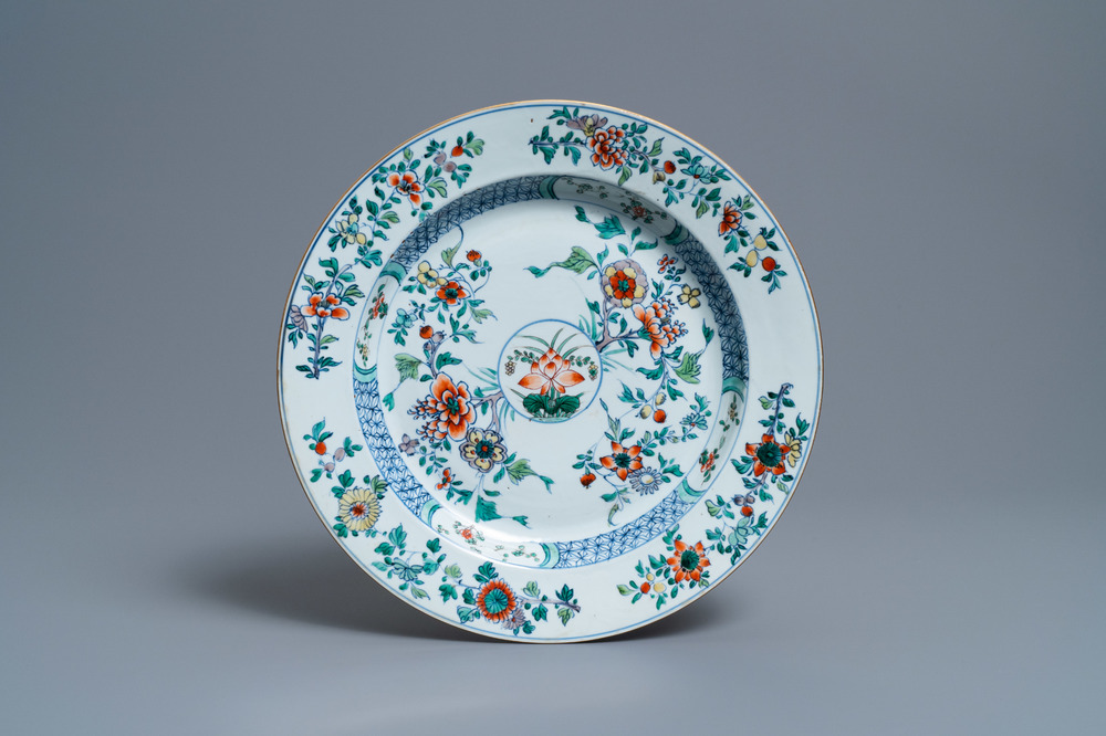 A Chinese doucai dish, Kangxi
