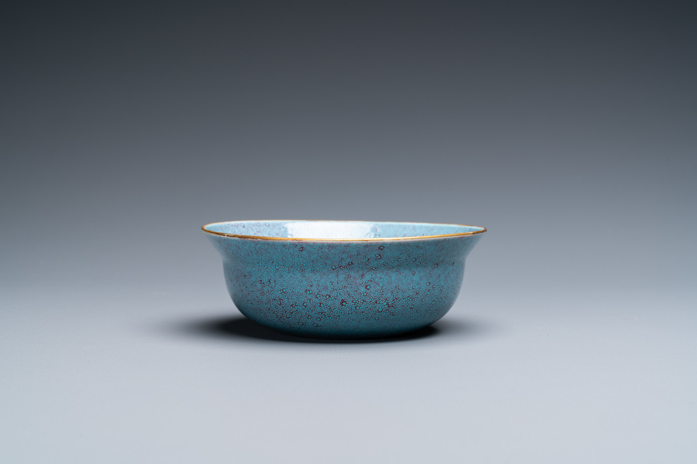 A Chinese robin's egg-glazed bowl, 18/19th C.