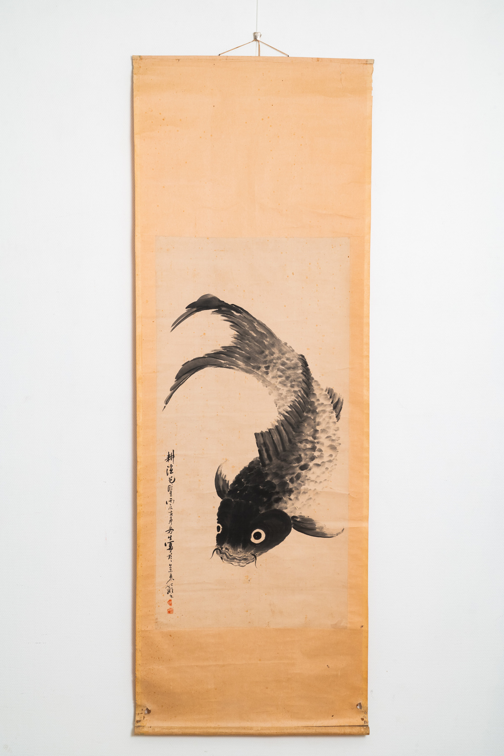 Ye Hang (1816-1884), inkt op papier: 'Karper', 19e eeuw