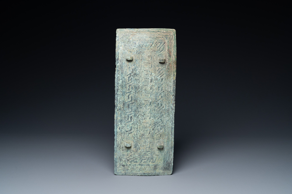 Een Vietnamese bronzen borstplaat, Dong Son, ca. 3e/1e eeuw v.C.