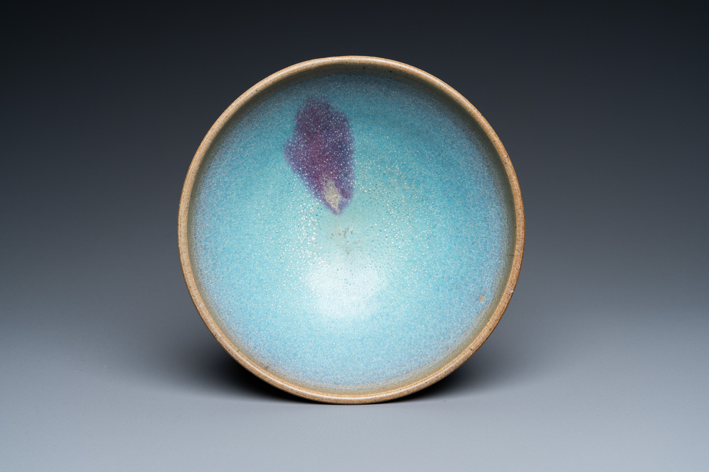 A Chinese purple-splashed junyao bowl, Song