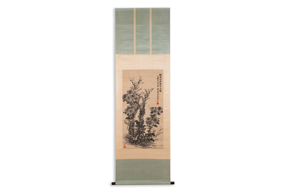 Tan Sitong 譚嗣同 (1865-1898): &lsquo;Chrysanten&rsquo;, inkt op papier, gedateerd september 1896