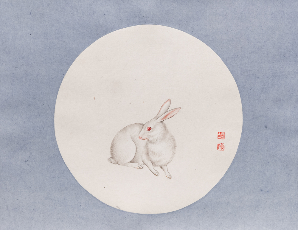 Ma Jin 馬晉 (1900-1970): 'Rabbit', pencil on paper