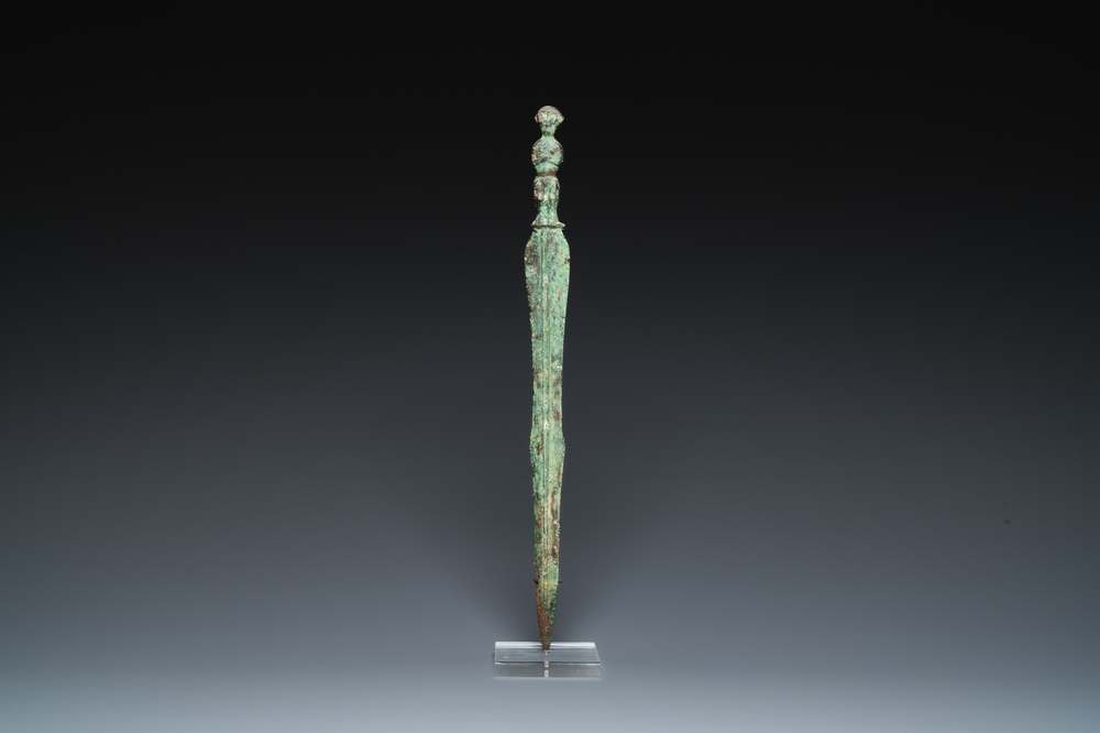 A Chinese inscribed bronze sword, Warring States Period or Han, ca. 3rd C. b.C.