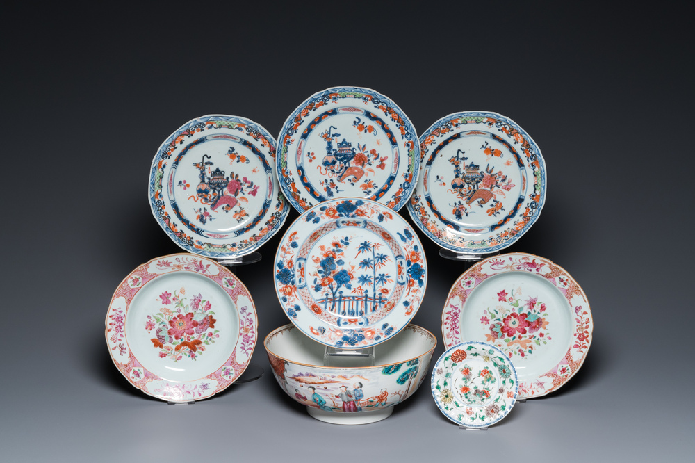 Een diverse collectie Chinees porselein, Kangxi/Qianlong