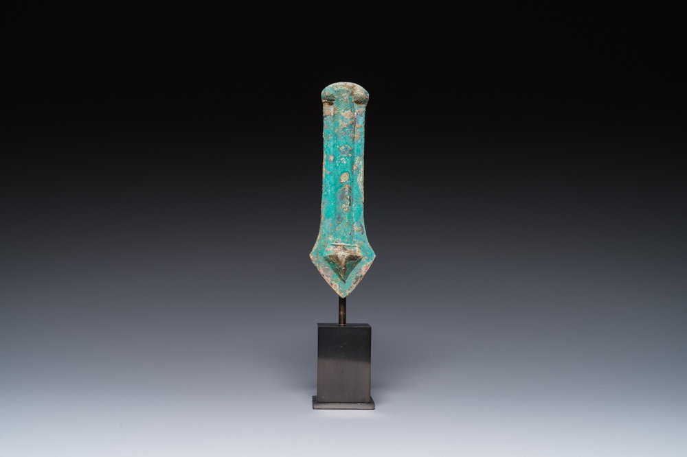 Prot&egrave;ge-nez de cheval en bronze, Chine, Zhou de l'Ouest