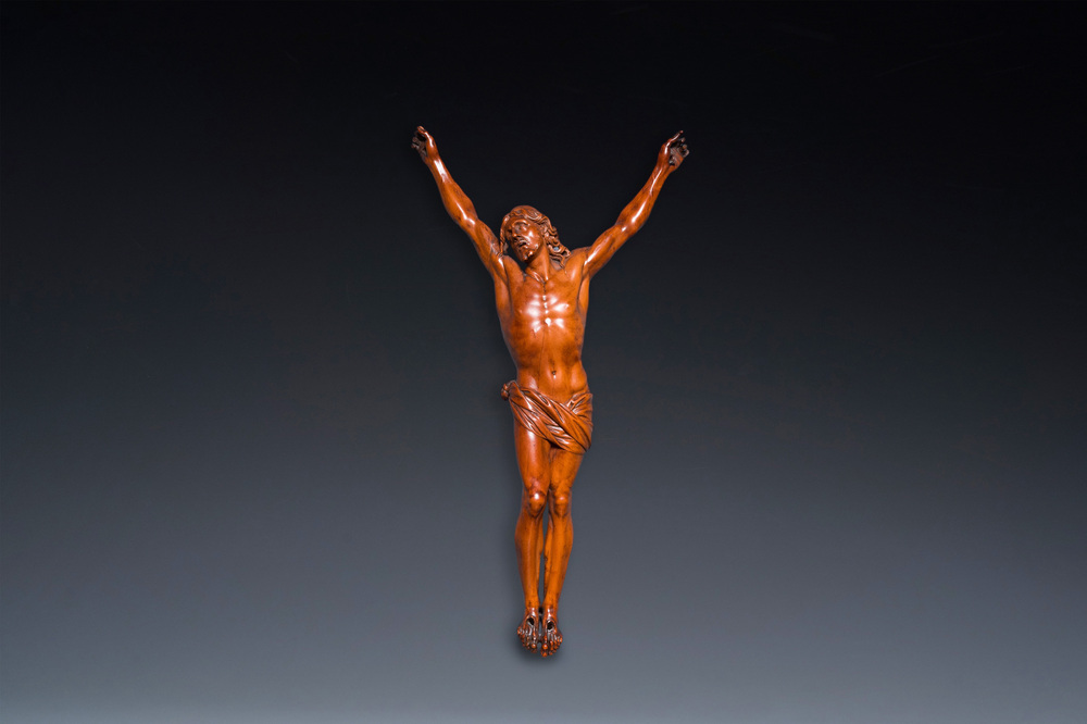 Christ en buis sculpt&eacute;, Flandre, 17&egrave;me