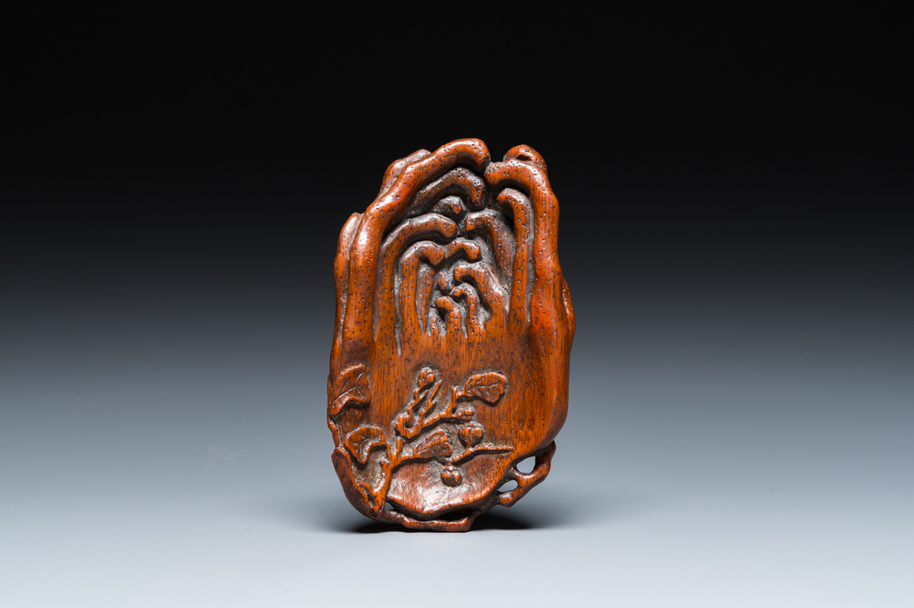 Main de Bouddha en bois de bambou sculpt&eacute;, Chine, 17/18&egrave;me