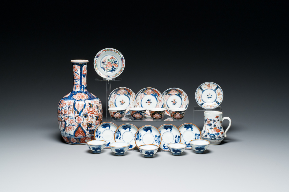Een diverse collectie Japans Imari en Arita porselein, Edo/Meiji, 18/19e eeuw