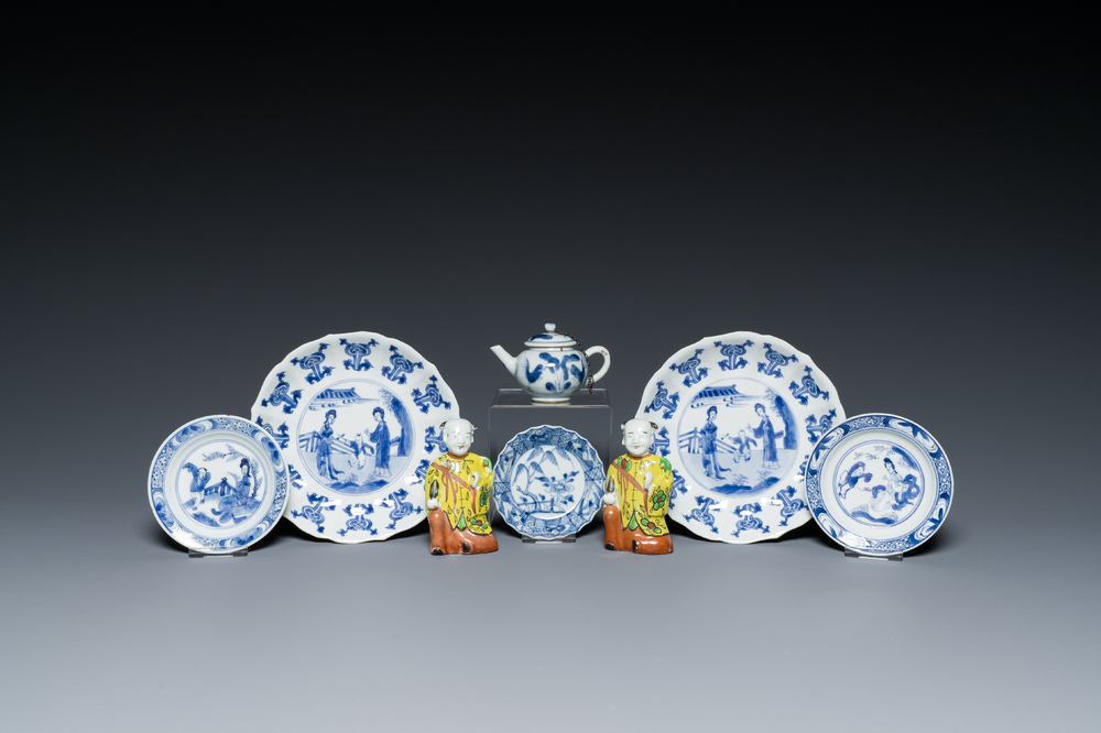 Une collection vari&eacute;e en porcelaine de Chine, Kangxi et post&eacute;rieur