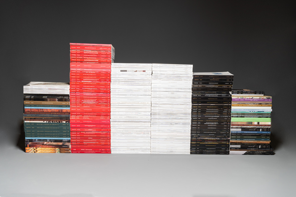 Collection impressionnante de 246 catalogues de ventes aux ench&egrave;res de Christie's sur l'art chinois, 2010 et apr&egrave;s