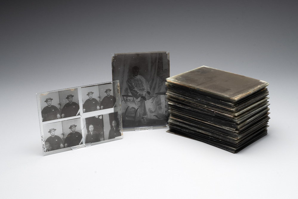 A collection of 83 wet-collodion portrait negatives on glass, China, 19th C.