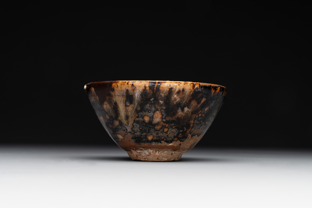 A Chinese Jizhou tortoiseshell-glazed tea bowl, Southern Song