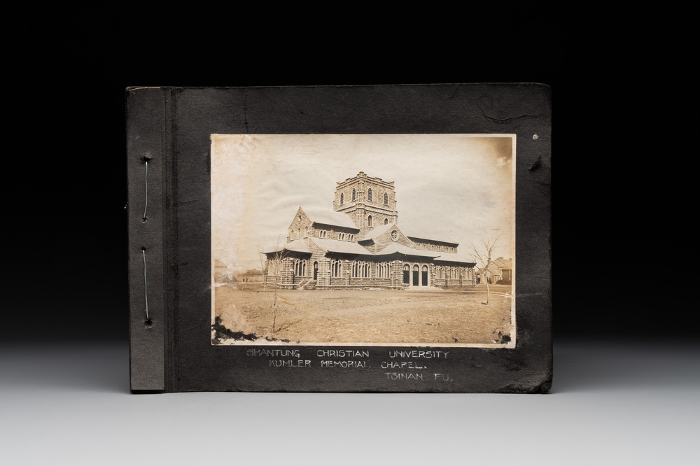 A photo album with the architectural inventory of the German enclave in Jinan (Tsinan Fou - Kai Fengou), 20th C.