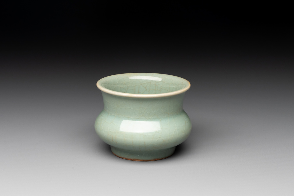 A Chinese Longquan celadon jardini&egrave;re, zhadou, Song