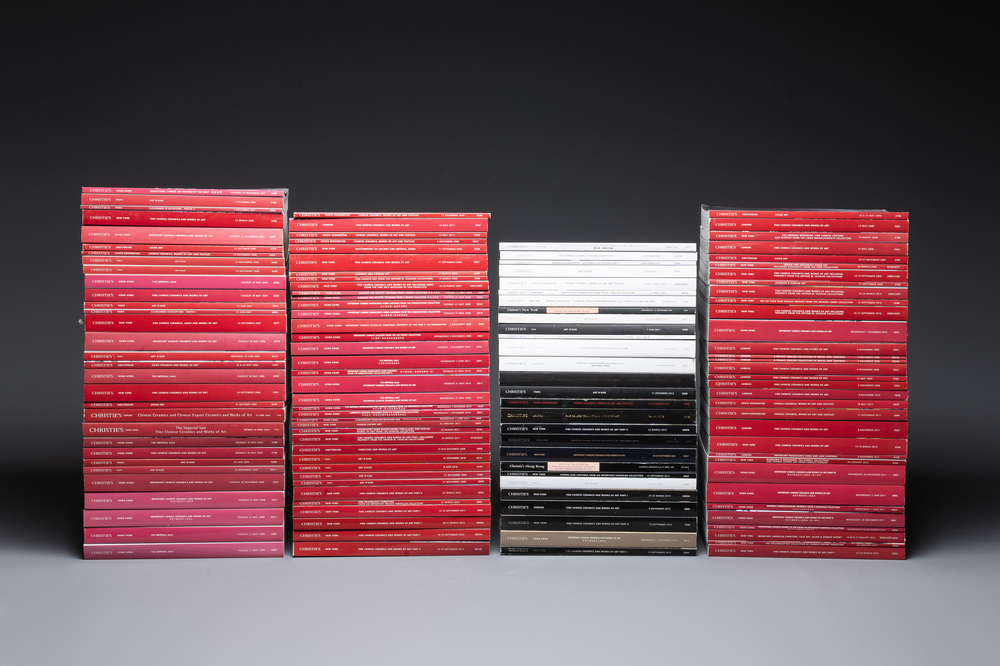 A varied collection of 128 auction catalogues on Asian arts from Christie's, 1998-2023