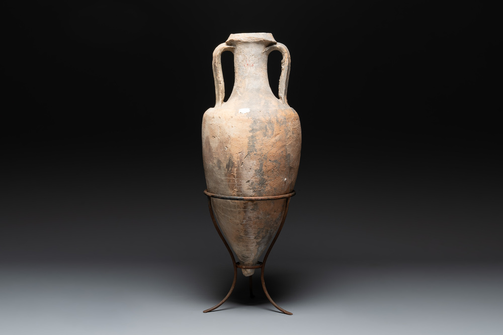 A Roman terracotta wine or oil transport amphora, 1st C. B.C.