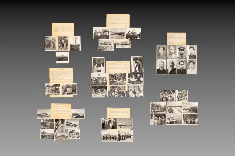 A rare collection of 47 press photos, 'Beijing Press Agency', China and Tibet, 1950-1953