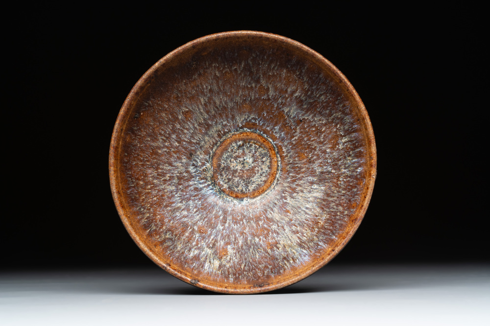 A Chinese Jizhou tortoiseshell-glazed tea bowl, Southern Song