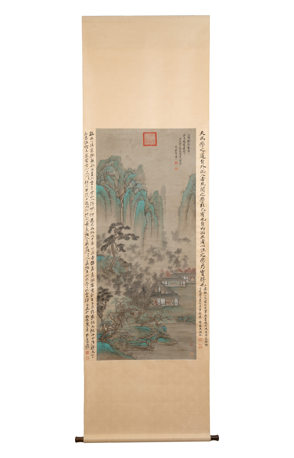 Follower of Wang Hui 王翚 (1632-1717): 'Landscape', ink and colour on paper, dated 1713