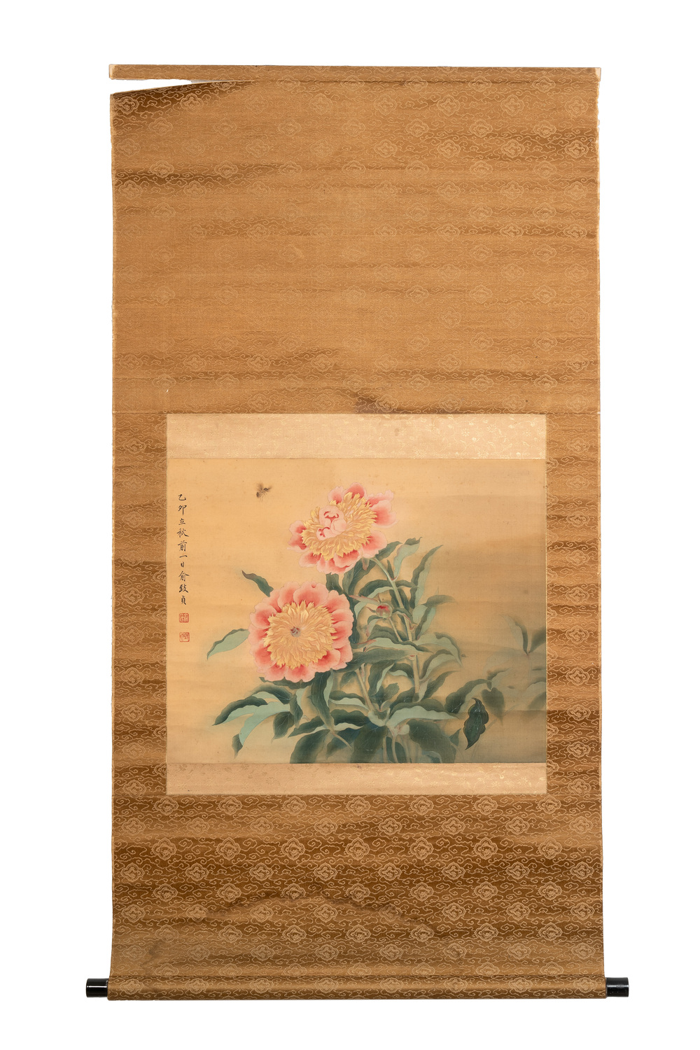 Yu Zhizhen 俞致貞 (1915-1995): 'Peonies', ink and colour on silk