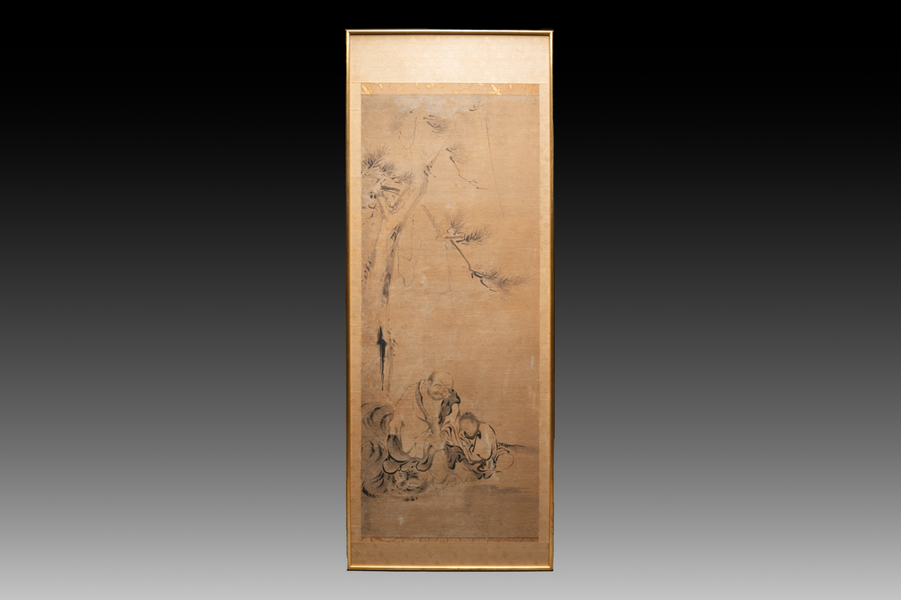 Japanese School, after Mokuan Reien 黙庵 (d. 1345): 'Three sleepers', ink on paper, probably 16/17th C.