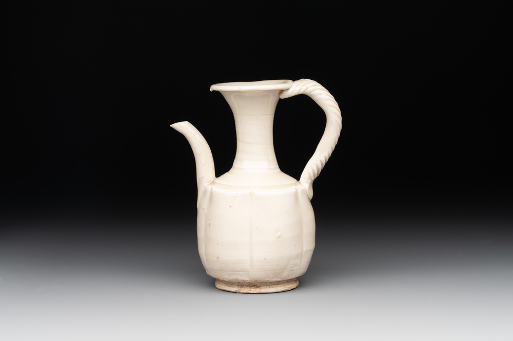 A Chinese miniature 'ding' lobed ewer, Southern Song