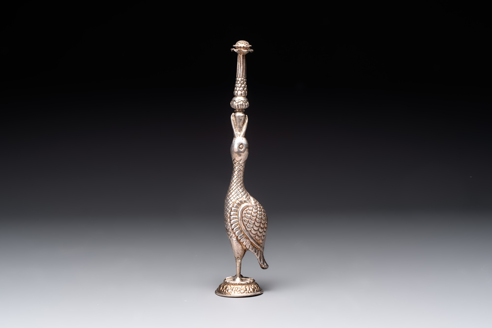 An Ottoman silver rose water sprinkler, 18/19th C.