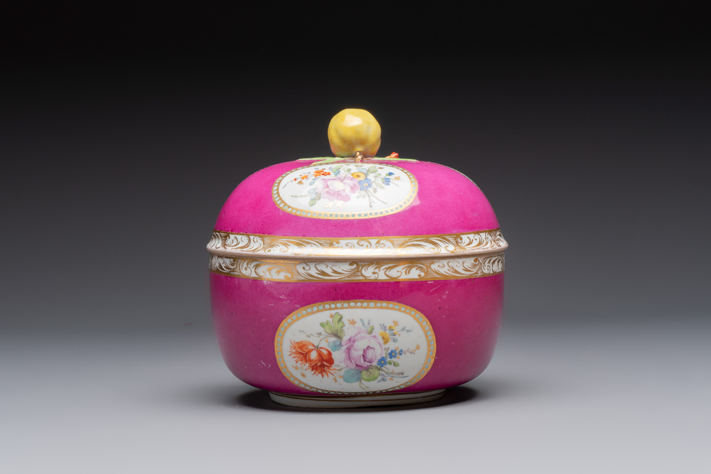 A polychrome gilt Meissen porcelain tureen and cover for the Ottoman market, Germany, ca. 1780-1800