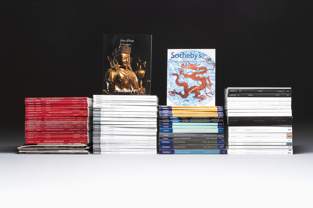 A collection of 97 auction catalogues and publications on Asian Arts from Bonhams, Sotheby's and Christie's , 2000-2016