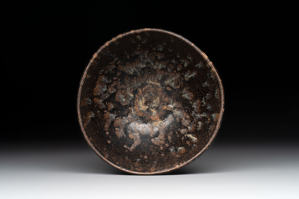 A Chinese Jizhou tortoiseshell-glazed tea bowl, Southern Song