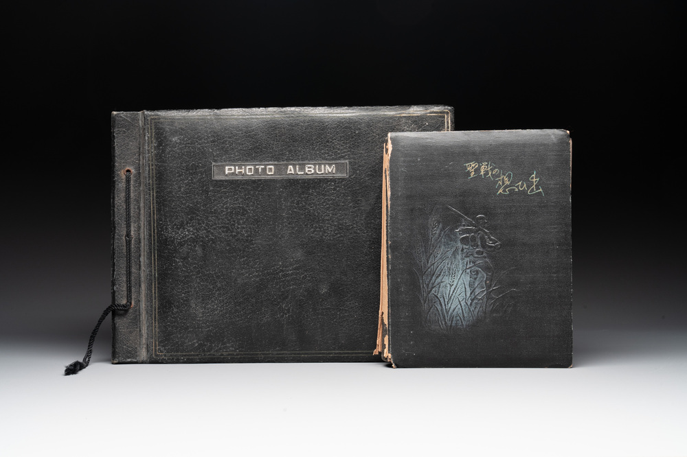 Two photo albums of a Japanese military academy and military operations in China, 1st half 20th C.