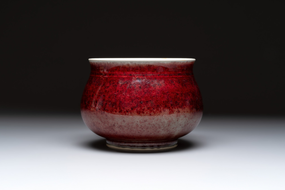 A large Chinese langyao-style copper-red censer, 19/20th C.