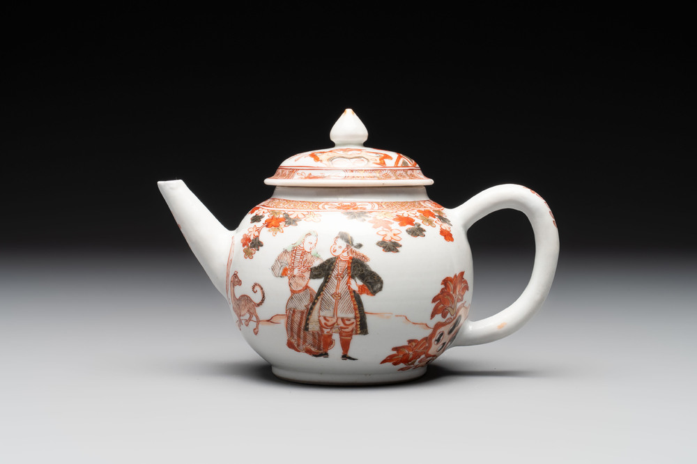 A Chinese verte-Imari 'Governor Duff' teapot, Yongzheng
