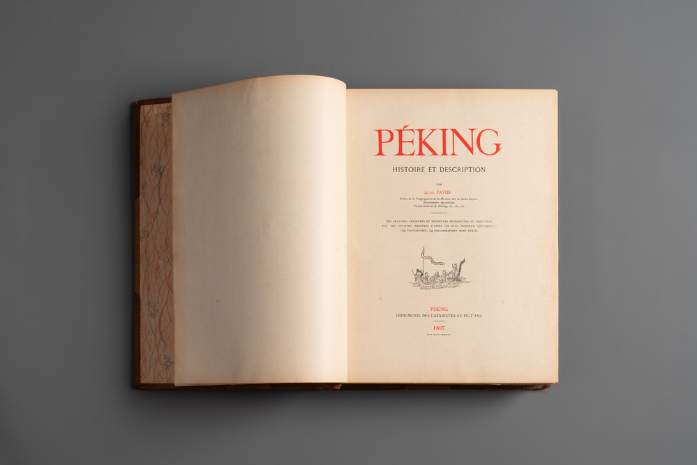 Alphonse Favier: 'P&eacute;king: histoire et description', dated 1897