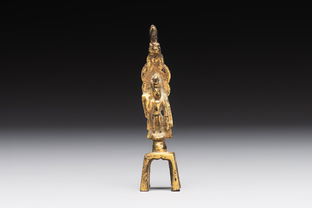 A Chinese gilt-bronze Buddha, Sui/Tang