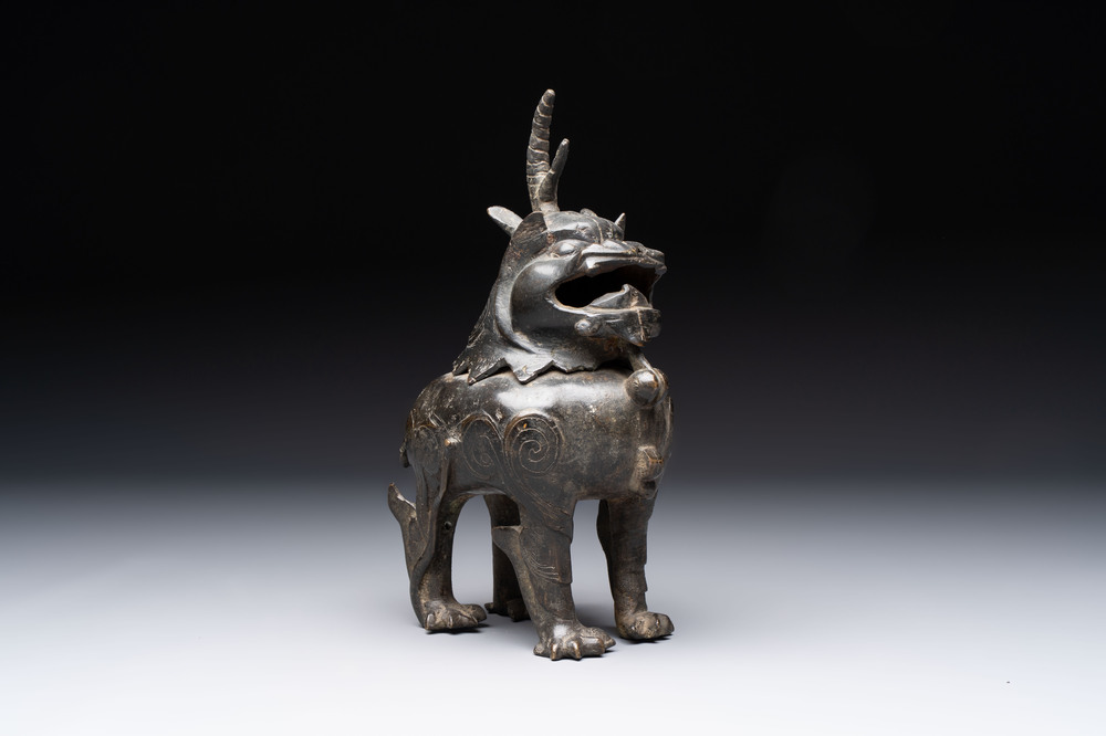 A Chinese bronze 'luduan' censer, Ming