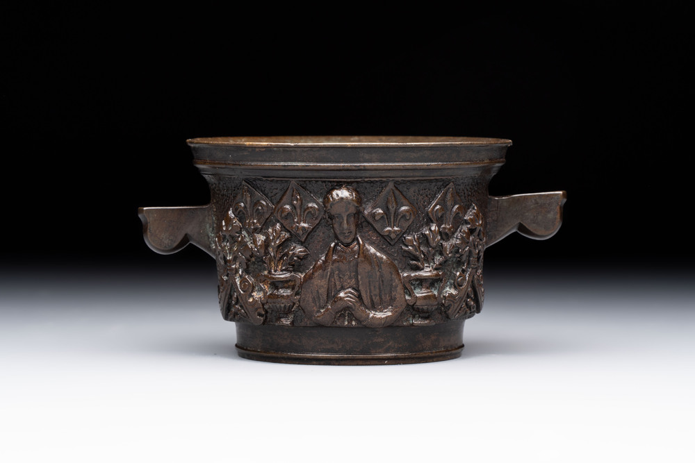 A French bronze mortar, 17th C.