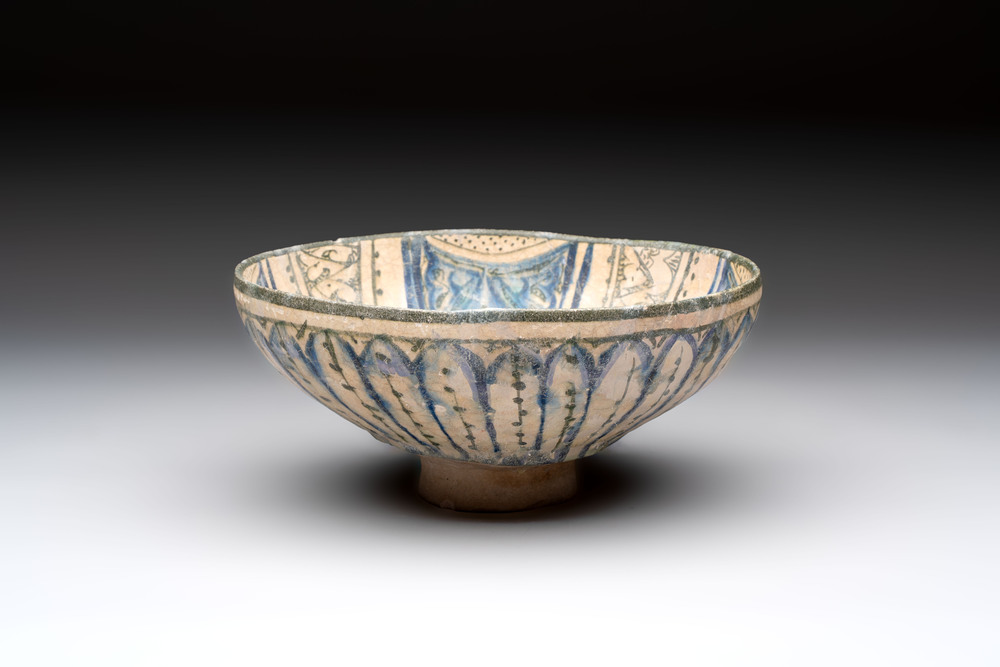 A Sultanabad underglaze-painted pottery bowl, Persia, 13/14th C.