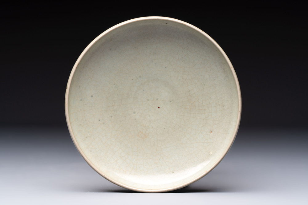 A Chinese green 'Jun' plate, Jin