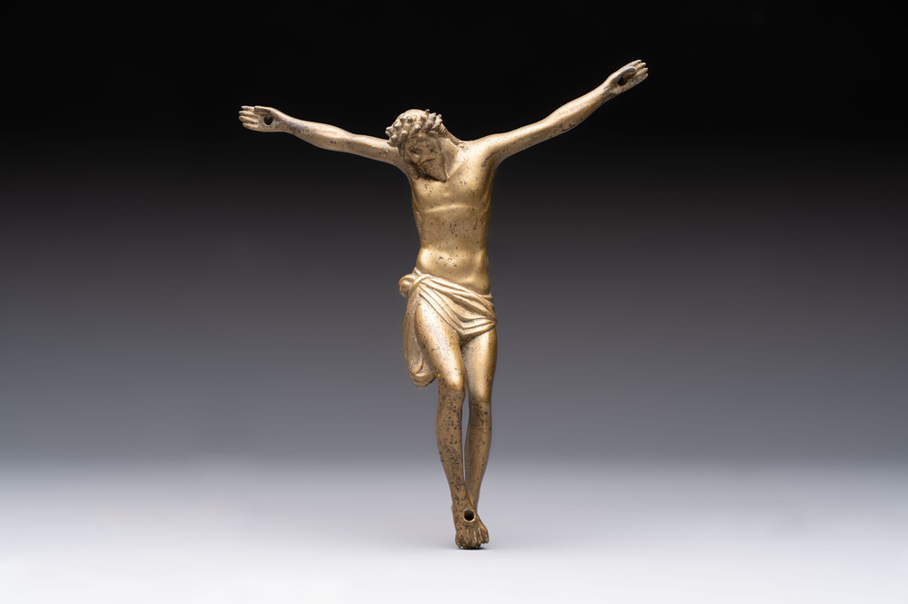 A brass Corpus Christi, Italy, 16/17th C.
