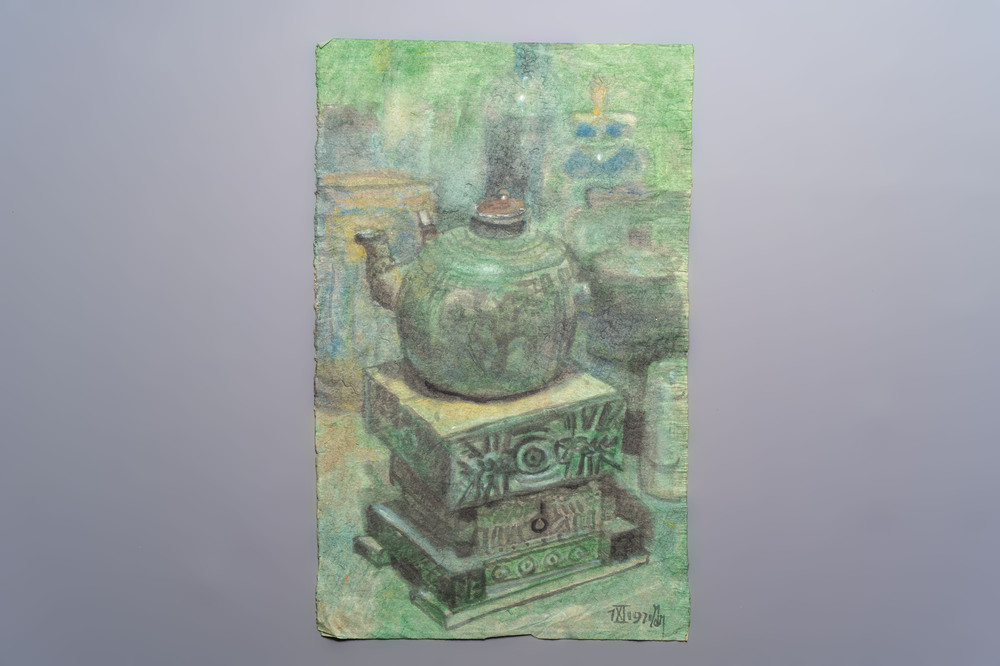 Vietnamese school: 'Still Life', watercolour on paper, dated 7 November 1971
