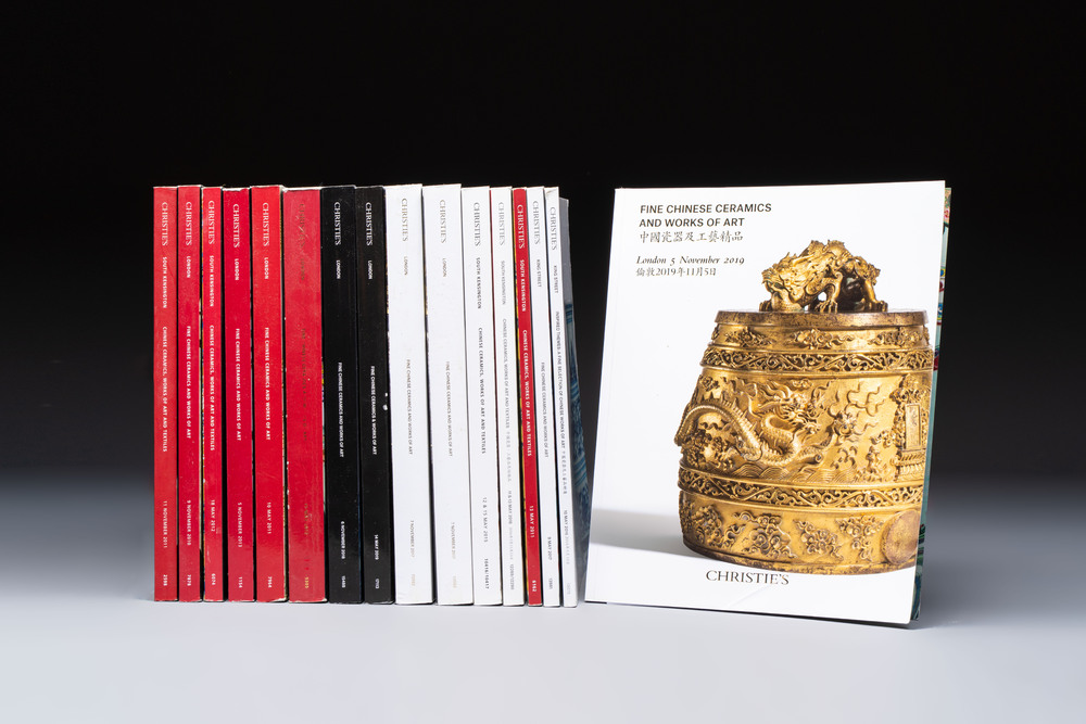 16 Christie's London auction catalogues on Chinese arts, 2010 - 2019