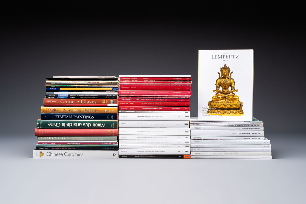 A varied collection of 58 books and catalogues on Chinese and Asian Arts, 1948-2020