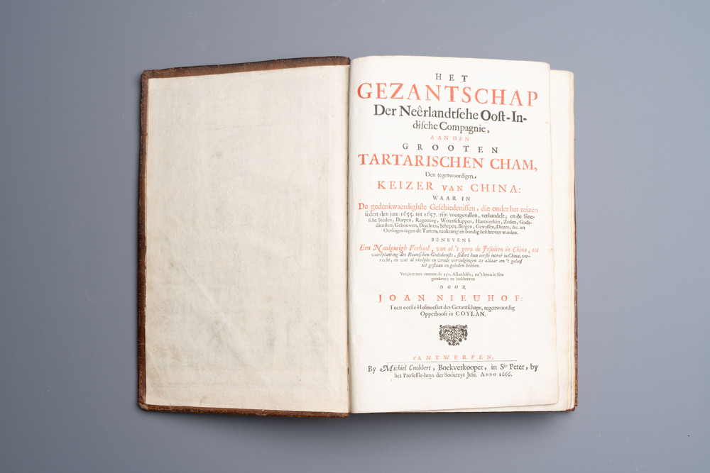 Johannes Nieuhof (1618-1672): 'Het Gezantschap der Nederlandsche Oost-Indische Compagnie', dated 1666