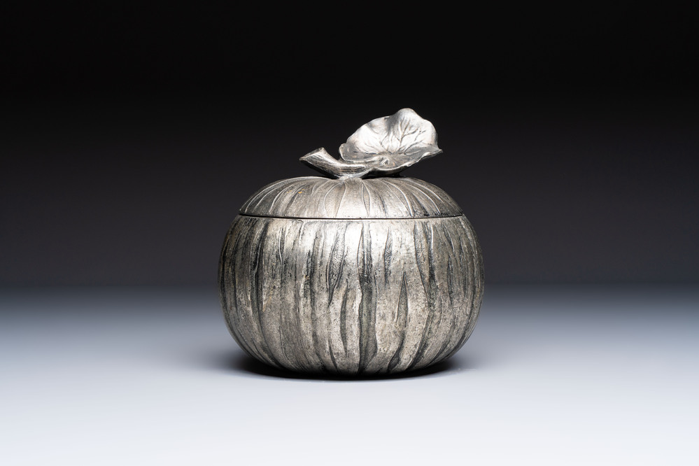 A silver-plated 'Pumpkin' ice bucket, Mauro Manetti, Italy, 20th C.
