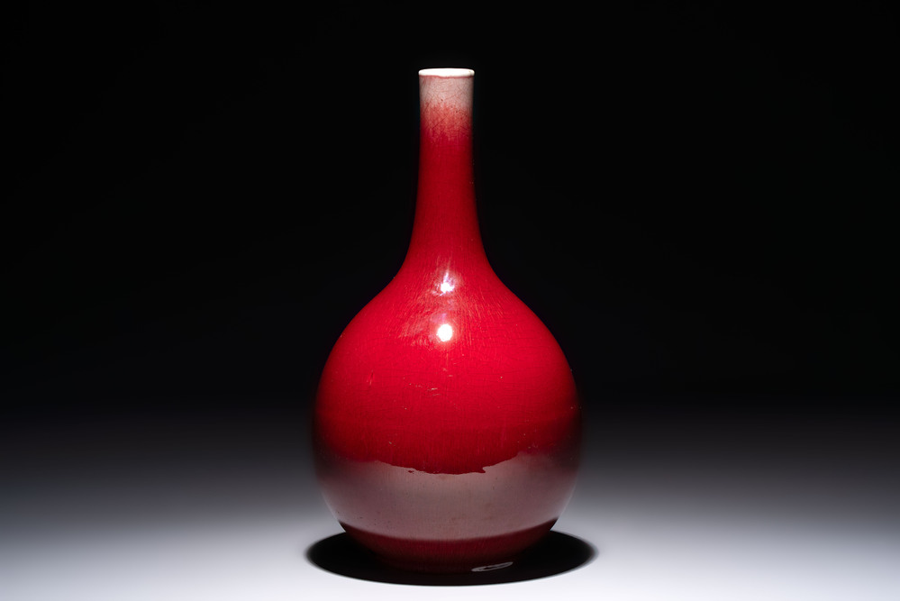 A Chinese langyao-style bottle vase, 19th C.