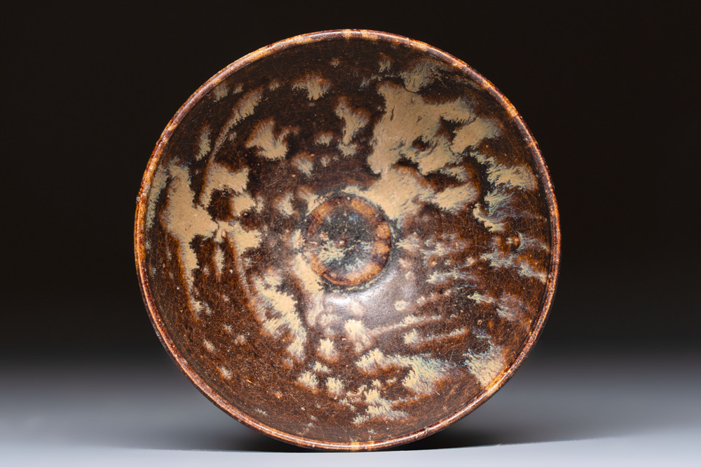 A Chinese Jizhou tortoiseshell-glazed tea bowl, Southern Song